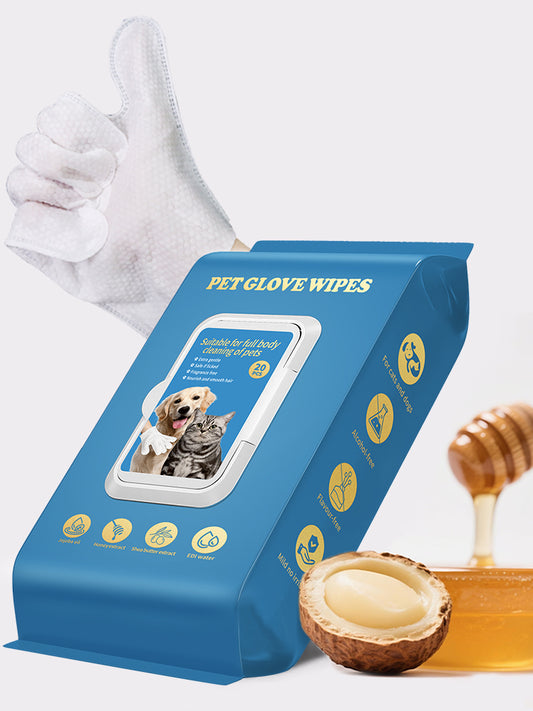 No-Bath Pet Cleaning Gloves