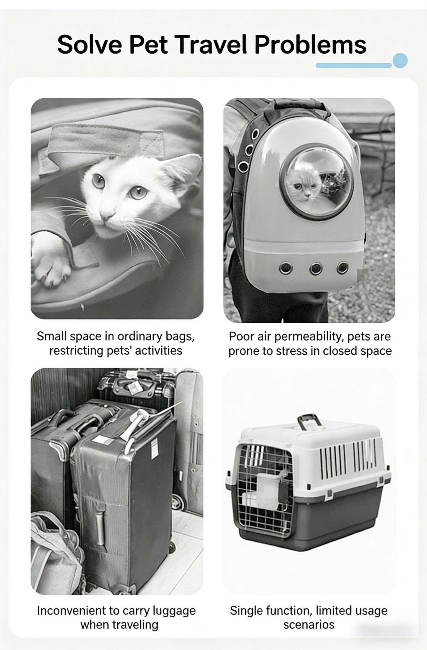 3-Way Portable Pet Carrier – Foldable & Breathable On-the-Go Bag