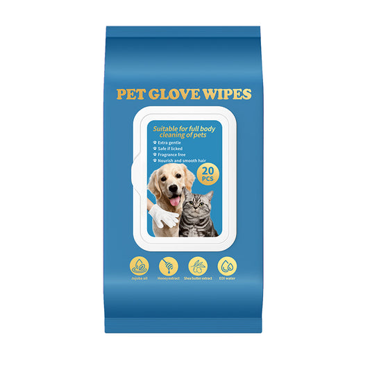 No-Bath Pet Cleaning Gloves