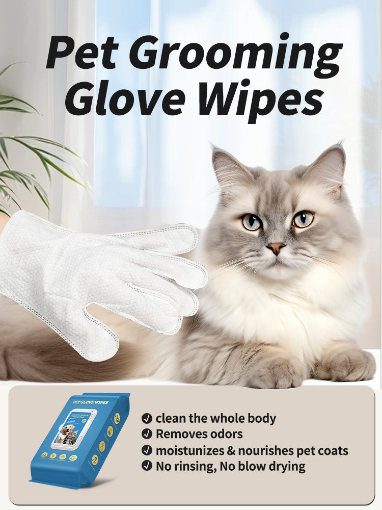 No-Bath Pet Cleaning Gloves